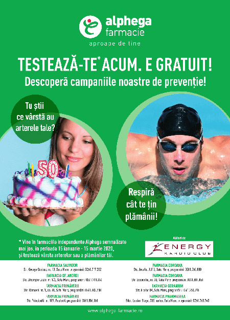 Testare gratuită a vârstei pulmonare și arteriale la Satu Mare