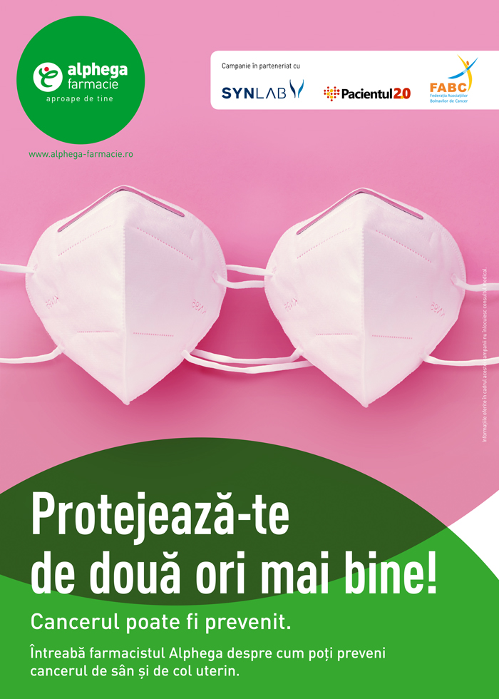 Protejează-te de două ori mai bine! Cancerul poate fi prevenit.