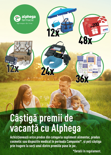 Castiga premii de vacanta cu Alphega!