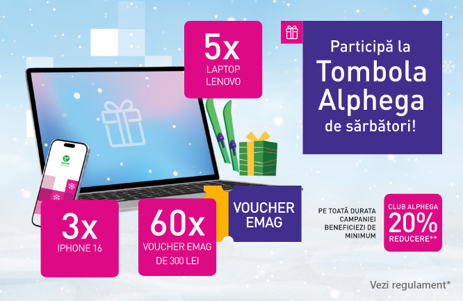 Participă la Tombola Alphega de sărbători
