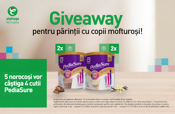Giveaway pentru părinții cu copii mofturoși